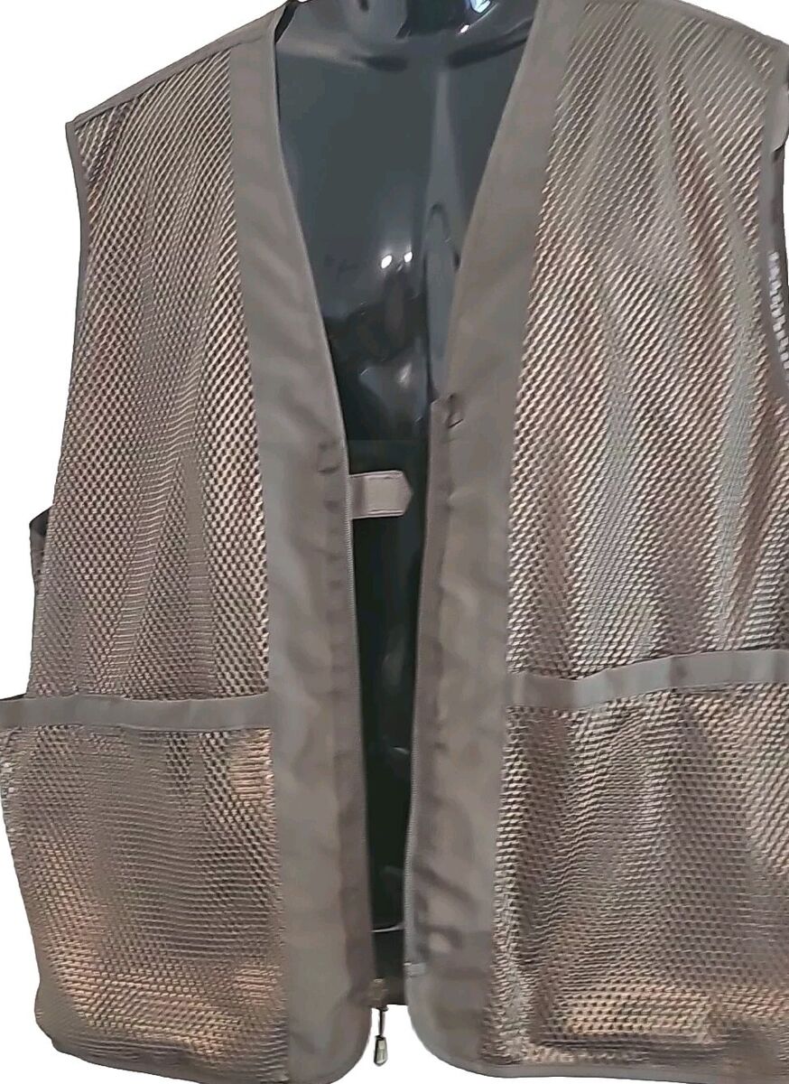 AKSADS OUTDOOR Utility Mesh Lined Vest Mens 3XL Green Zip AKSADS OUTDOOR Utility Mesh Lined Vest Mens 3XL Green Zip