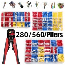 560PCS ELECTRICAL WIRE TERMINALS ASSORTMENT SET INSULATED CRIMP CONNECTORS SPADE