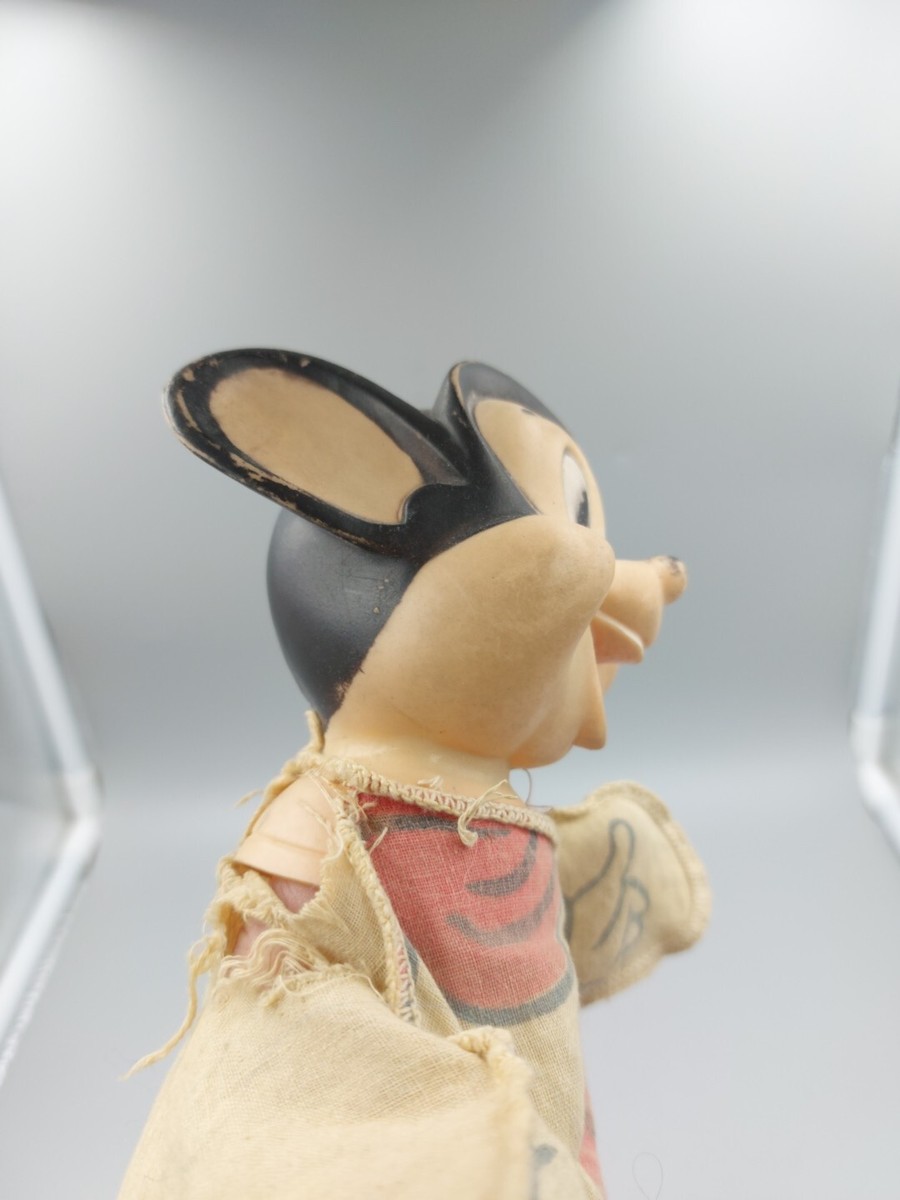 Rare VTG Mighty Mouse Hand Puppet Ideal Toy 1960s TV Cartoon