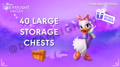 ✨ 40 Large Storage Chests + Bonus Gift - Disney Dreamlight Valley ✨ - Picture 1 of 3