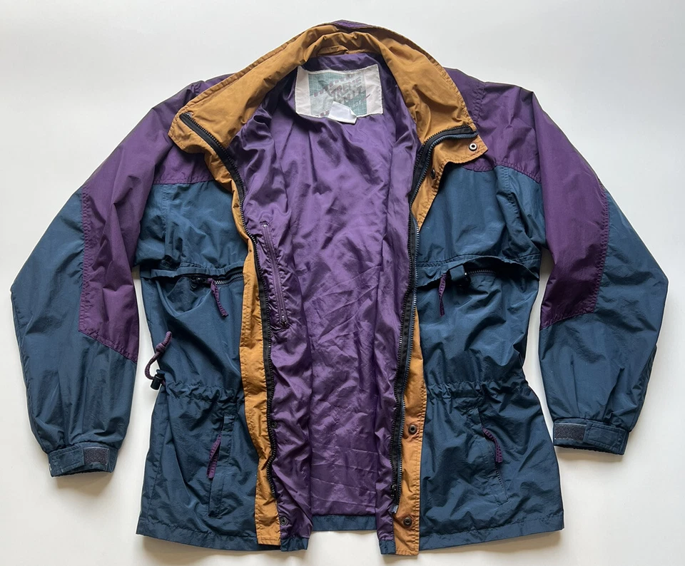 Chaqueta de Colección Años 90 Para Hombre Extreme Limit Talla Grande Púrpura, Amarilla, Azul Foto 2 de 4