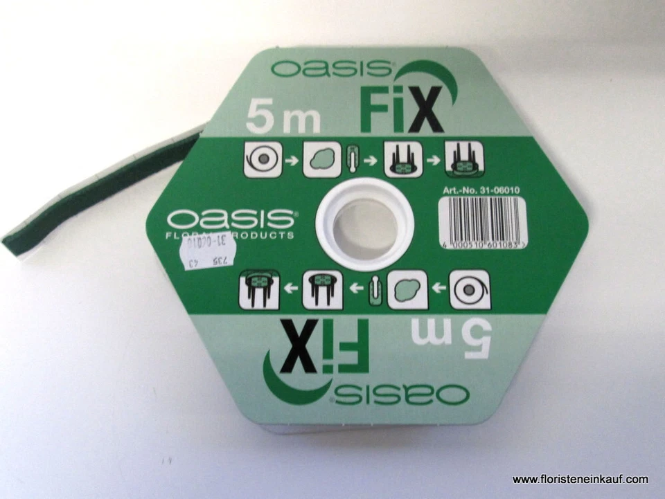 OASIS® Fix Klebemasse - 5m x 10mm - grün