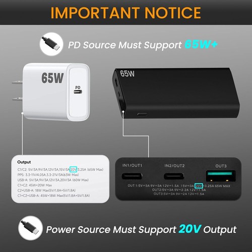 2M/6.5FT For Starlink Mini USB C to DC Power Cable Type-C Input 12V Waterproof - Picture 4 of 10