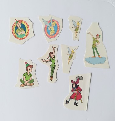 Peter Pan Disney Sticker Cut Lot of 8