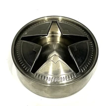 Vintage Marlboro Texas Lone Star 2 Piece Brushed Stainless Steel Ashtray