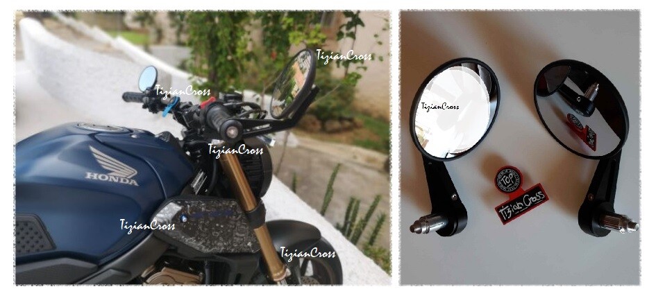 HONDA CB 650 R 2X SPECCHIO RETROVISORE BAR END MANUBRIO OMOLOGATO
