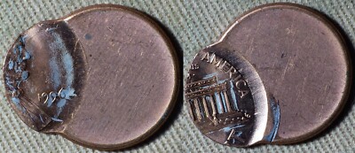 Error : Lincoln Cent 1996 Full Date 75% Off Center IREC1807
