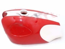 BSA B25 B44 Star Fire Steel Red & White Painted Petrol Gas Fuel Tank S2u