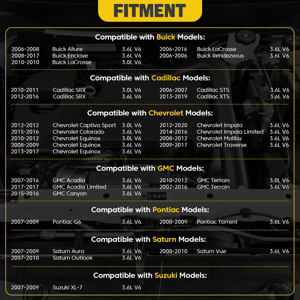 Motor de arranque 17986 para Chevrolet Traverse 2009-2016 GMC Acadia 2007-2016 3,6 L Foto 3 de 4