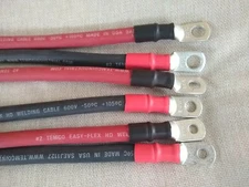2 AWG Gauge Battery Cable Power Wire Car, Marine, Inverter, RV, Solar