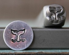 SUPPLY GUY 6mm Whale Tail Metal Punch Design Stamp SGCH-305