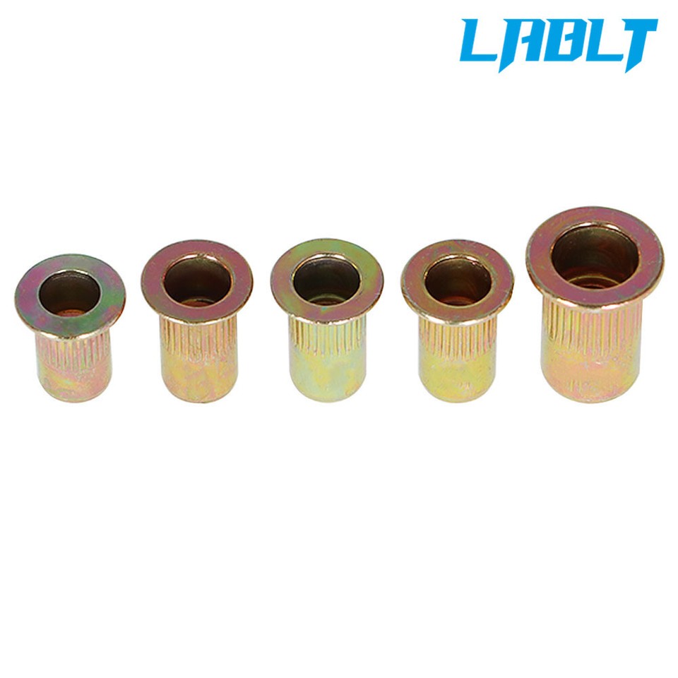 130 Pièces écrous à Rivets Filetés - Tailles #10-24, #8-32, 1/4-20, 5/16-18, 3/8-16 UNC - Acier Zingué