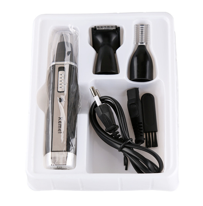 Kemei 3 IN 1 Nose Hair Trimmer Electric Ear Eyebrow Beard Shaver Grooming Kit US