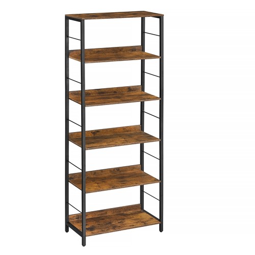 6tier Bookshelf Bookcase For Office 11.8 X 23.6 X 70.1 Inches Shelving Unit With