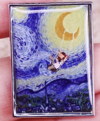 Swinger - Sternennacht Vincent Van Gogh Metall Anstecknadel Anstecker Gough