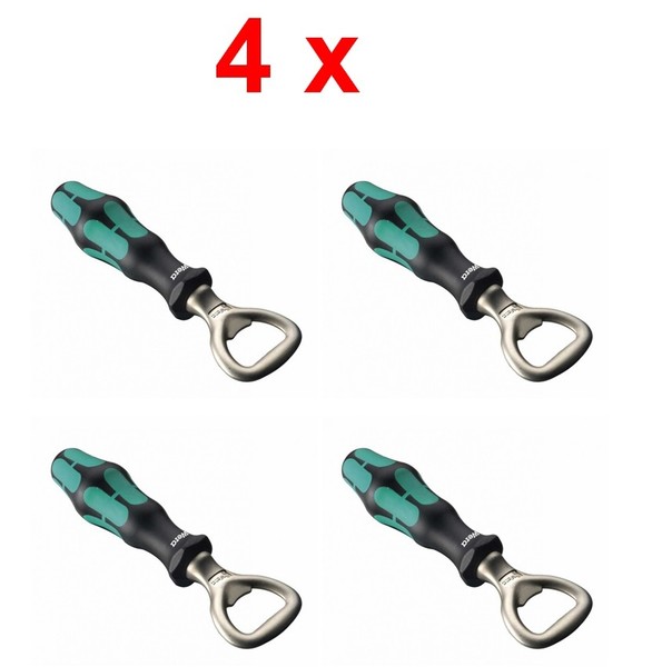 4 X Wera Kraftform Kompakt 05030005001 Griff FlaschenöFfner KapselöFfner ÖFfner-image