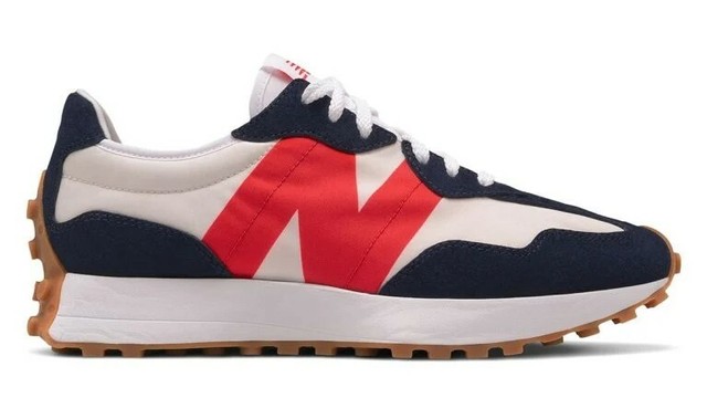 New Balance 327 Navy Red Gum Mens Size 10 | eBay