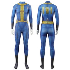 Fallout Vault Jumpsuit Cosplay 111 Bodysuit Costume Halloween Adult Kids Suit US