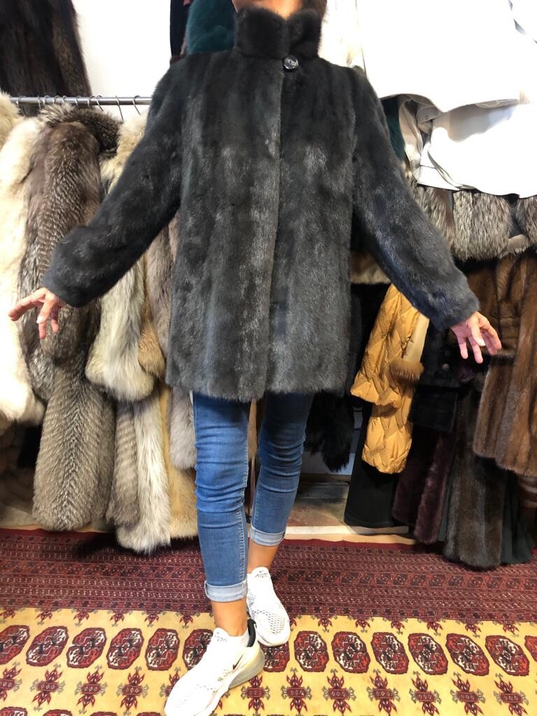 ジャケット・アウター SAGA MINK Shared Mink Fur Coat Size F Mink Fur Coat Jacket SAGA Mink Fur 36/38 | eBay