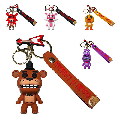 FNAF Five Nights At Freddy's Schlüsselanhänger Freddy Foxy Bonnie Chica Charm