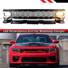 For 2020-23 Charger Srt Widebody Performance Smoke Switch Back Led Upper Grille