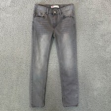 Levi's 512 Slim Taper Boys Jeans Gray Size 16 Reg Regular Denim Pockets