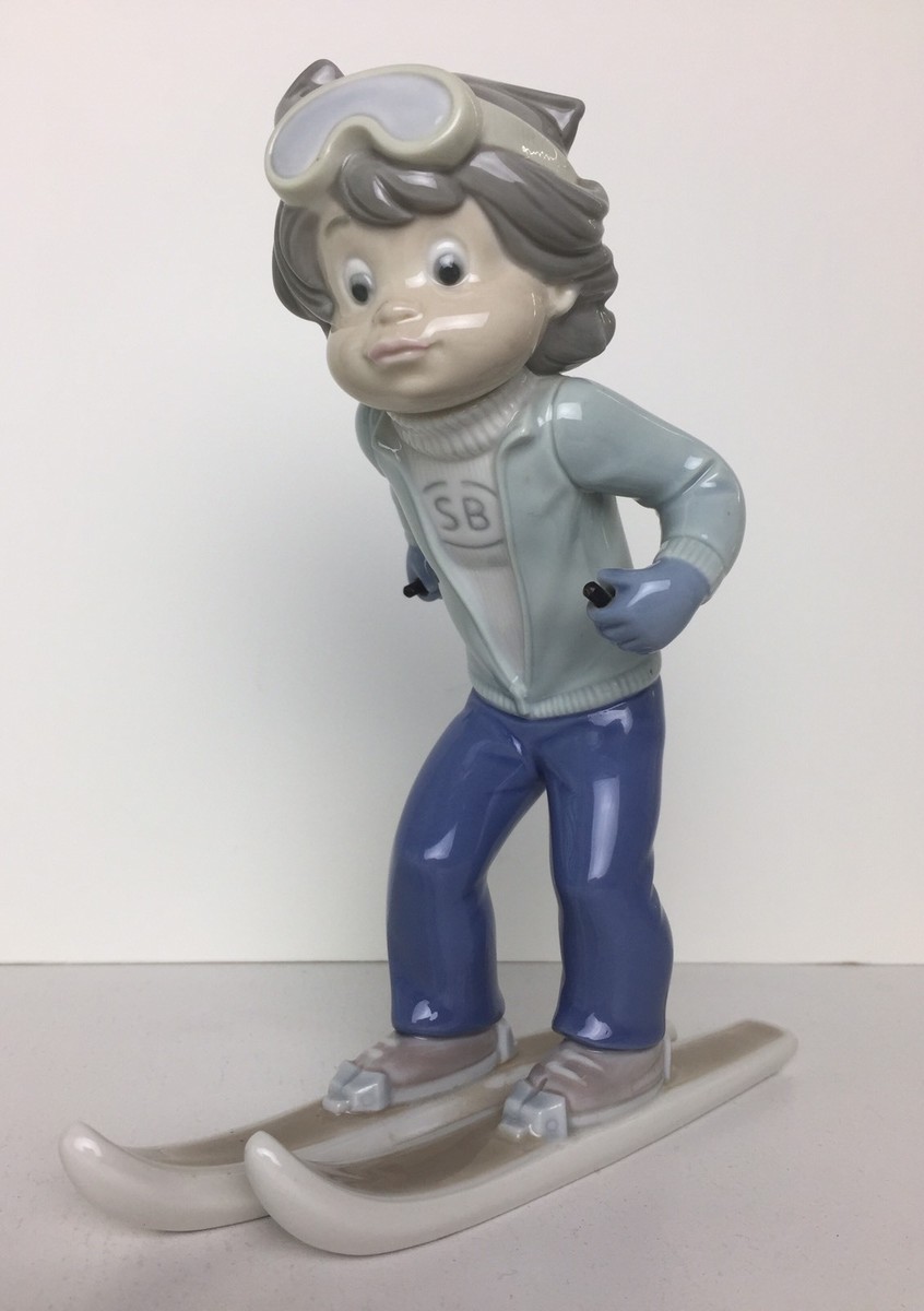 スポーツ LLADRO Lladro Porcelain Figurine Sport Billy Skier #51361978