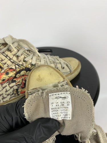 Women's Vintage Ed Hardy by Christian Audigier Hi Top Sneakers Size 7 US,38 EUR - Picture 19 of 19