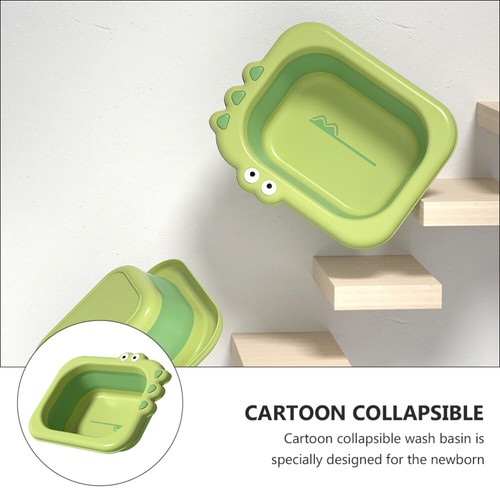 Baby Footbath Basin Collapsible Wash Tub Plastic Wash Basins - Picture 3 of 12
