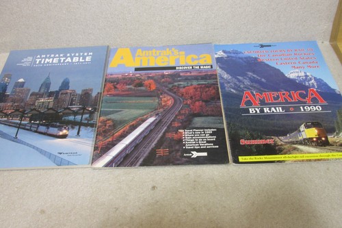 AMTRAK TIMETABLE BOOK & MAGAZINES