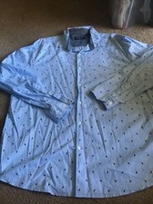 Claiborne For Men Adult XLBlue Long Sleeve Bird Parrot Dress Shirt