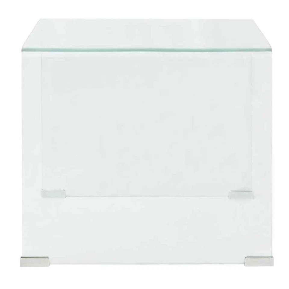 Tavolino da Caffè in Vetro Trasparente Tavolinetto Tavolo Basso Salotto vidaXL - Immagine 3 di 4