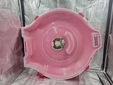 Sterilite Clear/Red Wreath Storage Box 7.5 in. H X 28 3/8" W X 251/4" D 7 1/2"