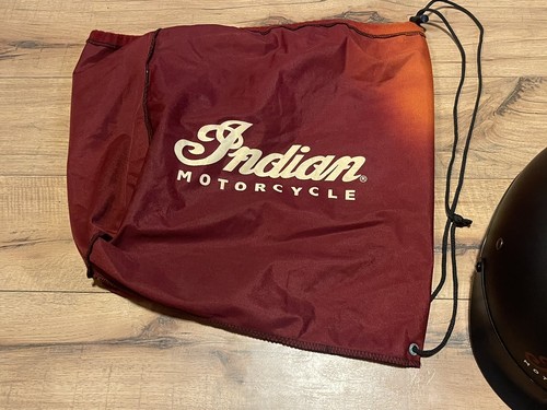 Indian Motorcycle BB-02 DOT Certified Black Adult Safety Helmet XL with Bag - Picture 12 of 12