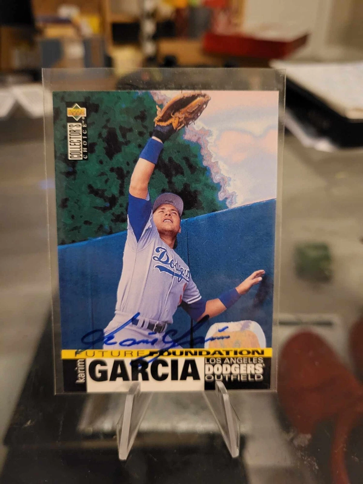 1995 Upper Deck Collector's Choice Karim Garcia #39 Rookie RC IP IN PERSON AUTO