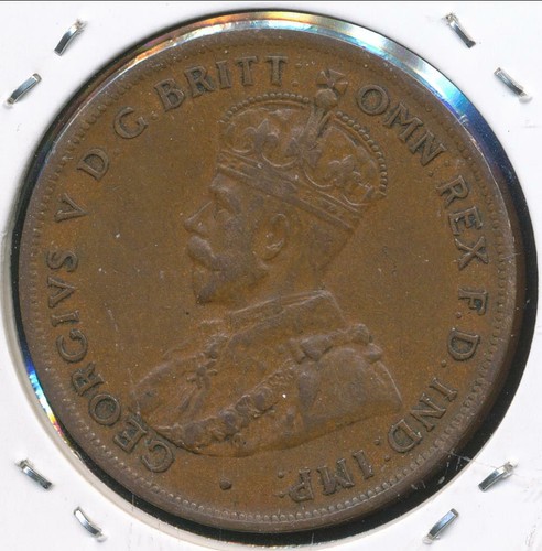 Australia, 1924 One Penny, 1d, George V - almost Very Fine - Picture 3 of 3
