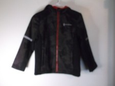 FREE COUNTRY SOFTSHELL HOODED JACKET BOYS Color BLACK Size 7/8 New