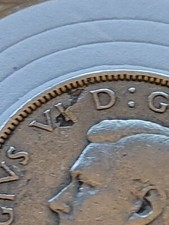 Neat Strike Through ERRORS SILVER 1945 United Kingdom Two Shillings With holder