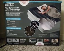 Intex 64125EP Dura-Beam Essential Rest Airbed with Internal Pump - Size Queen