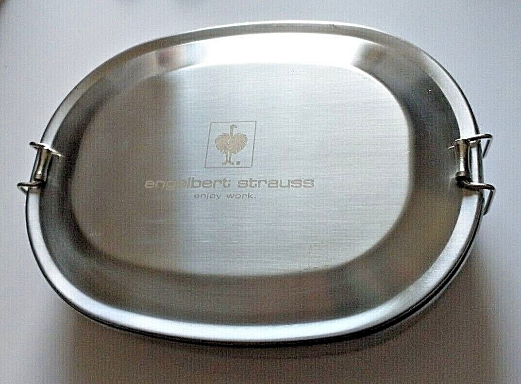 NEUE Edelstahl e.s. Brotdose von Engelbert Strauss mit und ohne Besteck