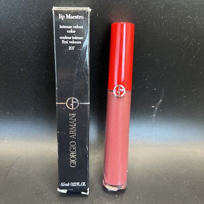 207 ACAJOU~ Giorgio Armani Lip Maestro Intense Velvet Liquid