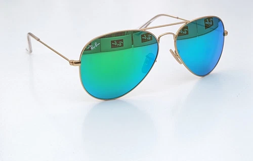 Ray-Ban Aviator Sunglasses RB3025 112/69 58mm Iconic Orange Mirror Gold Frame - Picture 2 of 23