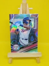 2022 Bowman's Best Top Prospects Dustin Harris Aqua Lava /199 - Texas Rangers 