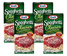 (4-Pack) Kraft Spaghetti Classics, Tangy Italian, 8 oz