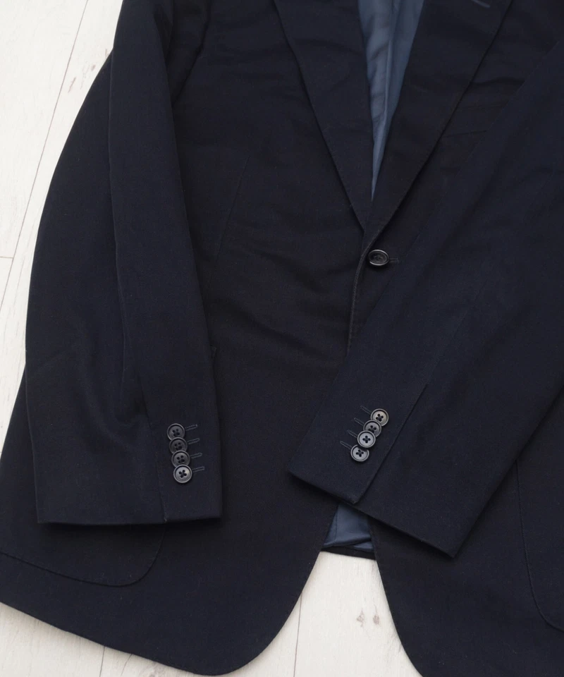 Хлопковый блейзер Corneliani темно-синий размер 54R сделано в Италии 100% хлопок идеальное состояние - Изображение 4 из 4
