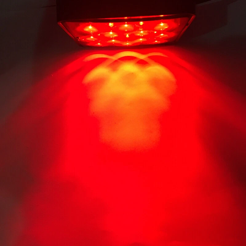 2" Trailer Hitch Receiver Cover 12 LED Brake Leds Light Towing & Hauling w/ Pin - Image 4 of 4