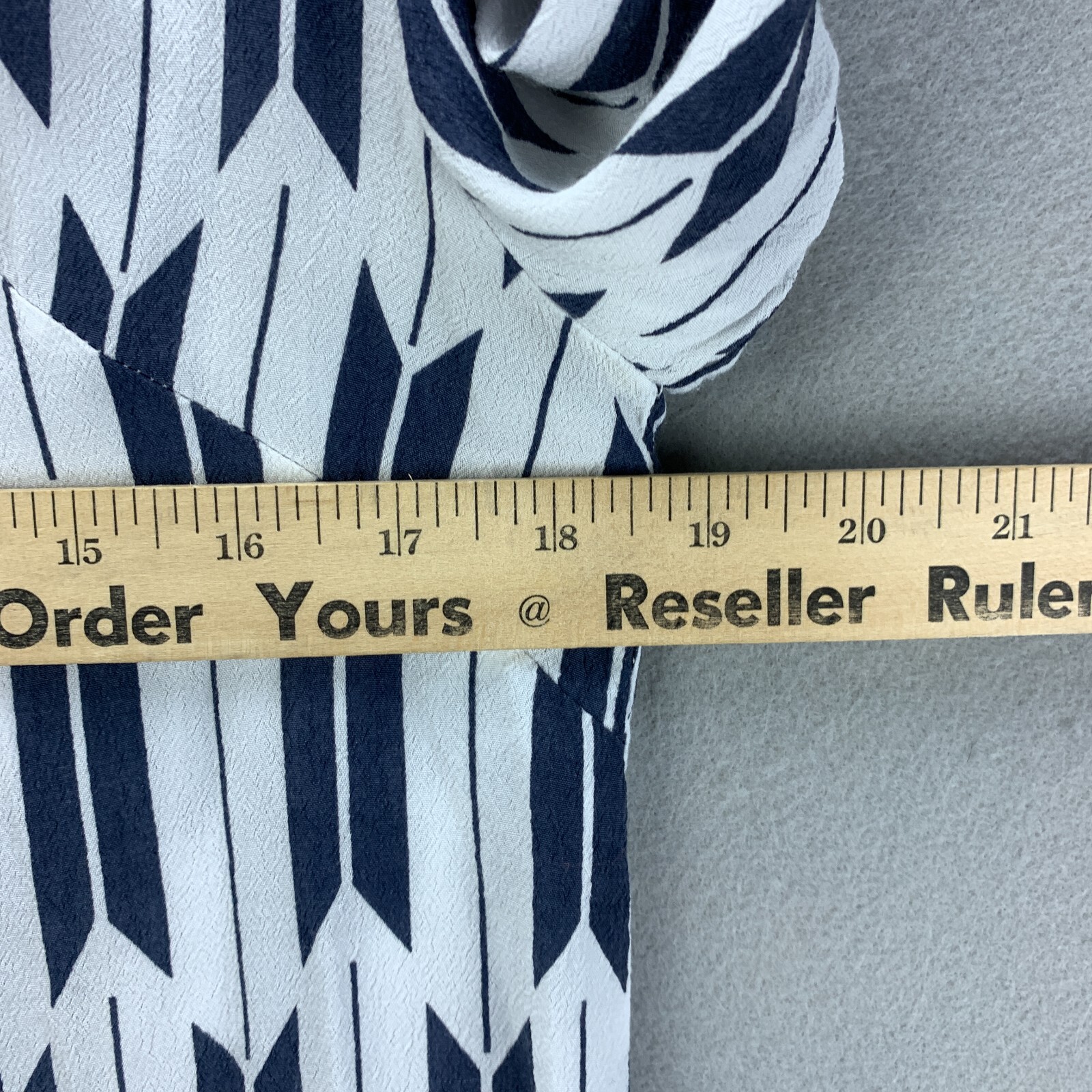 Pendleton Blouse Womens Medium Blue White Pullove… - image 11