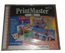 NEW SEALED Software PC PrintMaster 10 Print Master  7000 images NEW SEALED 