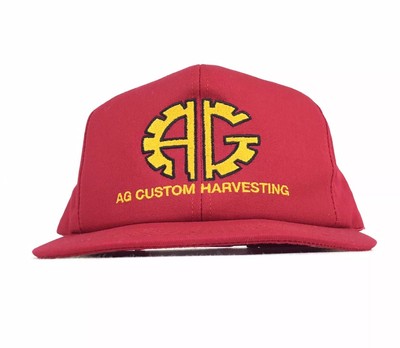 custom red baseball cap