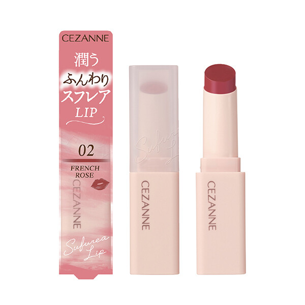CEZANNE Sufurea Lip Souffle Lipstick Rouge 01 Cashmere Red/ 02
